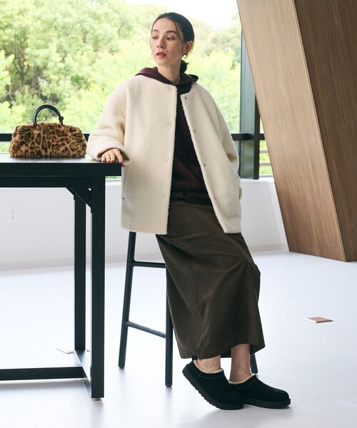 UGG（アグ）の「＜UGG＞クラシック マイクロ ショートブーツ/スリッポン（ブーツ・レディース・ブラウン/ブラック・6/7/8/5）」の11枚目の写真