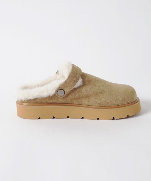 BAYFLOW（ベイフロー）の「[2WAYで履ける]バックルファークロッグ（スリッポン・レディース・ブラック/ベージュ・MEDIUM/LARGE）」の8枚目の写真