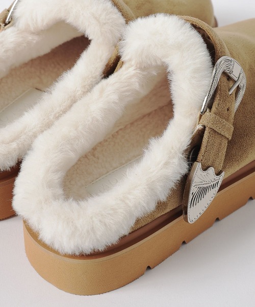 BAYFLOW（ベイフロー）の「[2WAYで履ける]バックルファークロッグ（スリッポン・レディース・ブラック/ベージュ・MEDIUM/LARGE）」の15枚目の写真