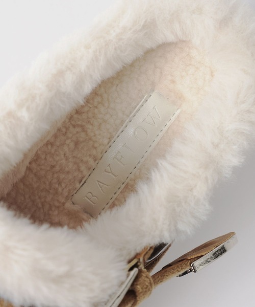 BAYFLOW（ベイフロー）の「[2WAYで履ける]バックルファークロッグ（スリッポン・レディース・ブラック/ベージュ・MEDIUM/LARGE）」の16枚目の写真