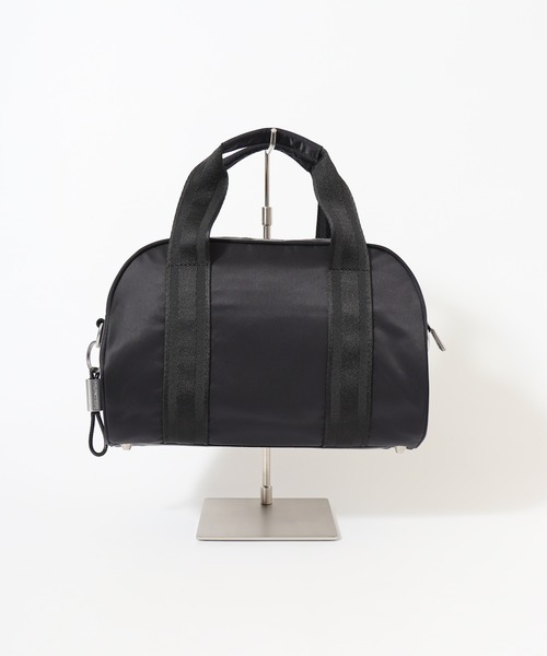 HUNTER（ハンター）の「HUNTER PREMIUM NYLON BARREL BAG プレミアム ナイロン バレルバッグ（ハンドバッグ・レディース・ブラック/ラベンダー・FREE）」の7枚目の写真