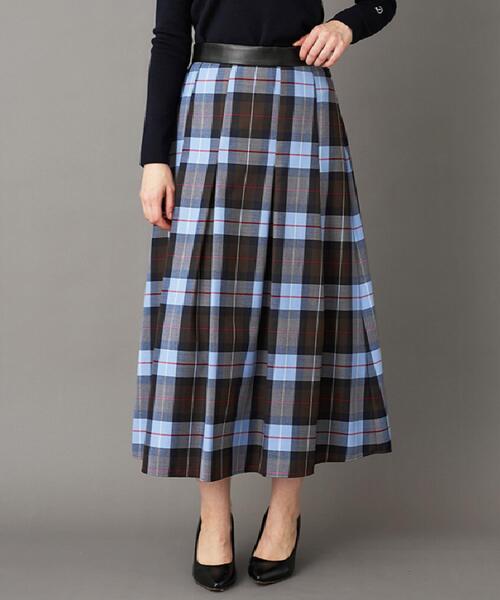 DRESSTERIOR（ドレステリア）の「チェックタックソフトプリーツスカート（スカート・レディース・ワイン系1/キャメル・38/36/34/40）」の21枚目の写真