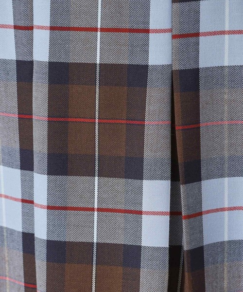 DRESSTERIOR（ドレステリア）の「チェックタックソフトプリーツスカート（スカート・レディース・ワイン系1/キャメル・38/36/34/40）」の3枚目の写真