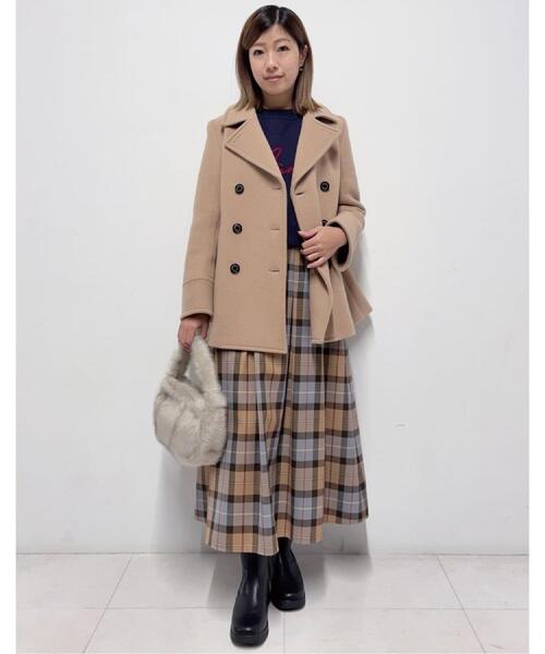 DRESSTERIOR（ドレステリア）の「チェックタックソフトプリーツスカート（スカート・レディース・ワイン系1/キャメル・38/36/34/40）」の18枚目の写真