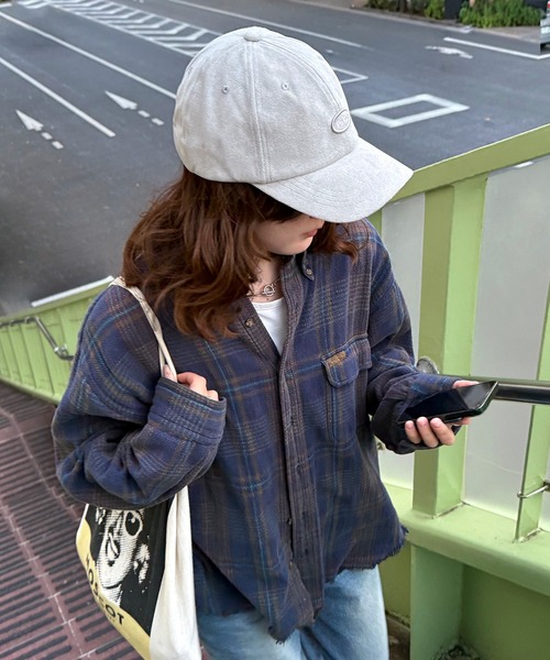 Dickies（ディッキーズ）の「Dickies ディッキーズ フェイクスエードロゴキャップ（キャップ・レディース・ブラック/サックスブルー/アイボリー・FREE）」の3枚目の写真