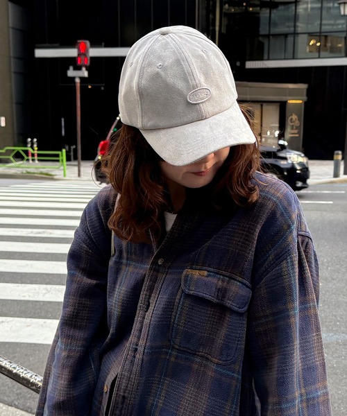 Dickies（ディッキーズ）の「Dickies ディッキーズ フェイクスエードロゴキャップ（キャップ・レディース・ブラック/サックスブルー/アイボリー・FREE）」の5枚目の写真