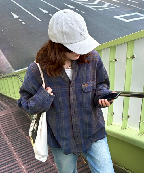 Dickies（ディッキーズ）の「Dickies ディッキーズ フェイクスエードロゴキャップ（キャップ・レディース・ブラック/サックスブルー/アイボリー・FREE）」の7枚目の写真