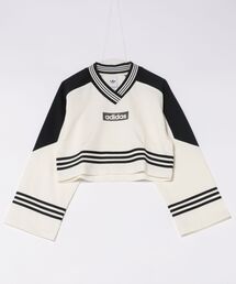 adidas アディダス W CROP HZ SWEAT(SK) スウェット KB5452