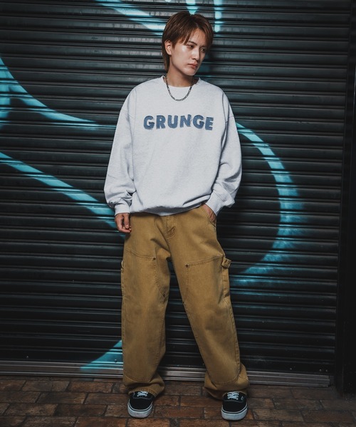 improves（インプローブス）の「CVC半起毛スウェット ロゴ刺しゅう 長袖 トレーナー（スウェット・メンズ・グレー/ブラック/ネイビー・LARGE/MEDIUM）」の13枚目の写真