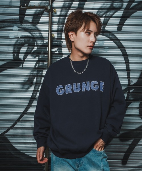 improves（インプローブス）の「CVC半起毛スウェット ロゴ刺しゅう 長袖 トレーナー（スウェット・メンズ・グレー/ブラック/ネイビー・LARGE/MEDIUM）」の14枚目の写真