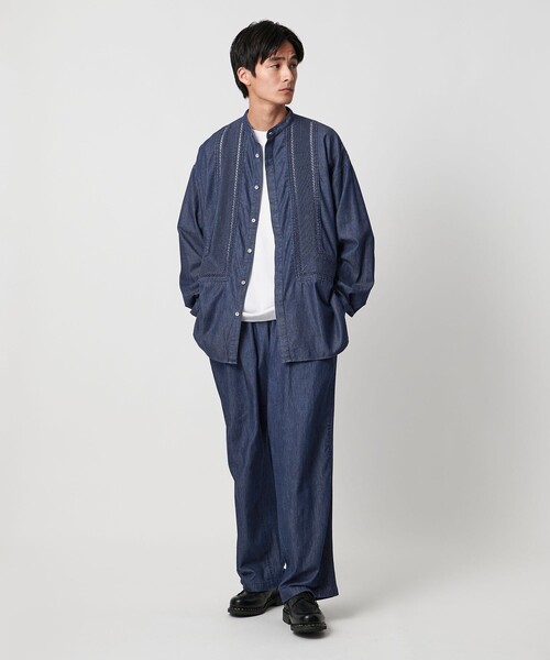 Pheeta（フィータ）の「【別注】＜Pheeta＞Trinity ロングスリーブ シャツMENS/014CUN-UAMens3D（シャツ/ブラウス・メンズ・ネイビー・2/1）」の4枚目の写真