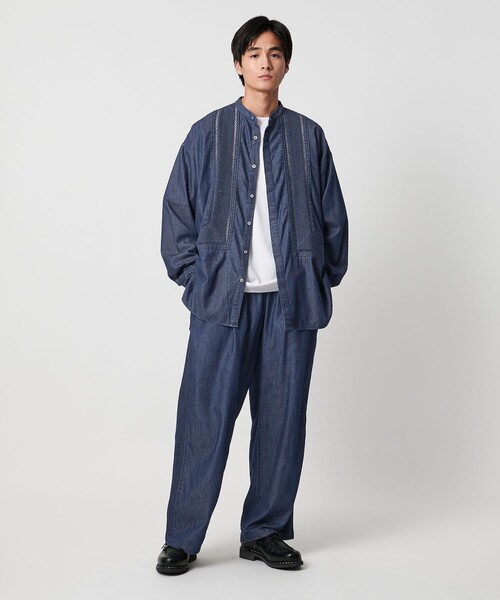 Pheeta（フィータ）の「【別注】＜Pheeta＞Trinity ロングスリーブ シャツMENS/014CUN-UAMens3D（シャツ/ブラウス・メンズ・ネイビー・2/1）」の5枚目の写真