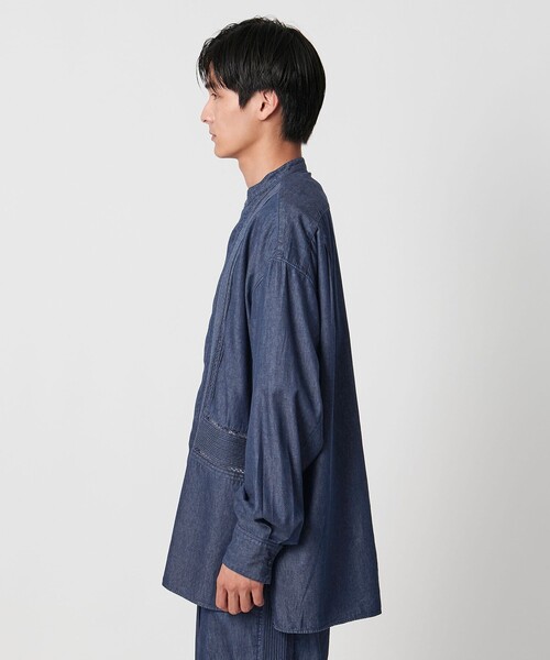 Pheeta（フィータ）の「【別注】＜Pheeta＞Trinity ロングスリーブ シャツMENS/014CUN-UAMens3D（シャツ/ブラウス・メンズ・ネイビー・2/1）」の7枚目の写真