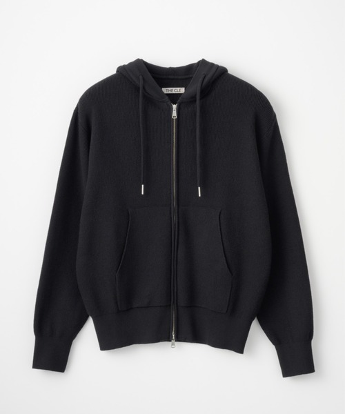 THE CLE（ザクレ）の「DOUBLE ZIP KNIT HOODIE（ニット/セーター・メンズ・グレー/ブラック・1/2）」の21枚目の写真