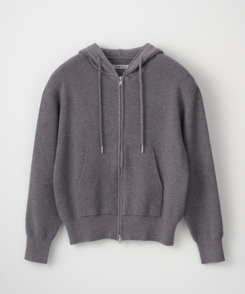 THE CLE（ザクレ）の「DOUBLE ZIP KNIT HOODIE（ニット/セーター・メンズ・グレー/ブラック・1/2）」の20枚目の写真