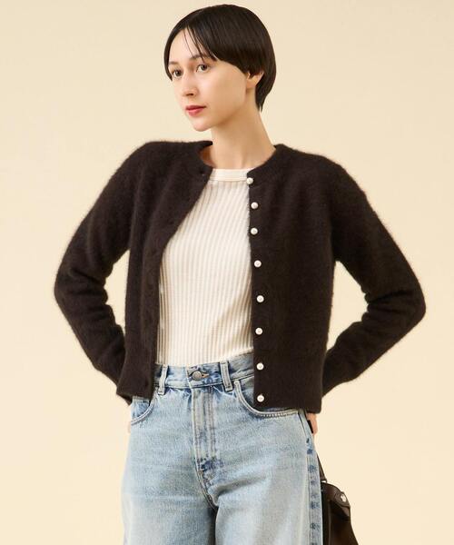 FOXカシミヤパールカーディガン（一部WEB限定カラー ）（カーディガン