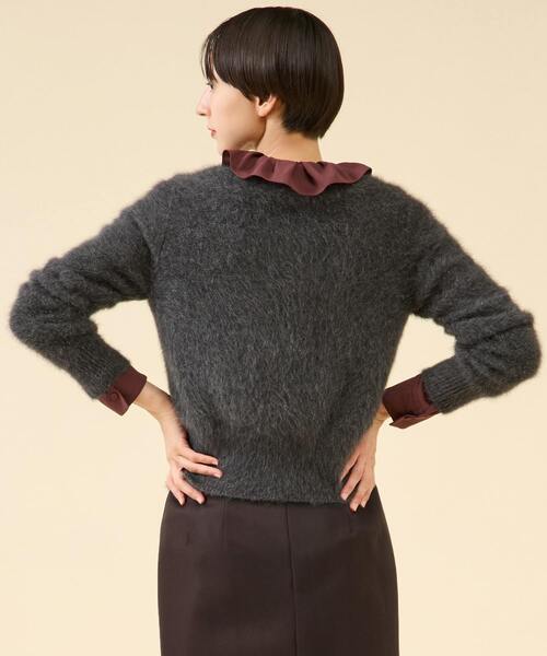 martinique/FOXパールカーディガン　ライトグレー martinique/FOXパールカーディガン ライトグレー