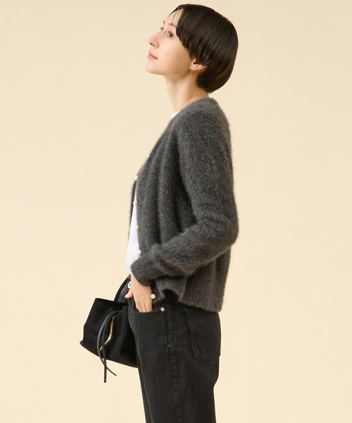 FOXカシミヤパールカーディガン（一部WEB限定カラー ）（カーディガン