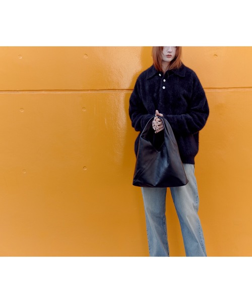 ONE.(ワンドット)の「【ONE./ワンドット】 Market leather Bag / 撥水レザー(トートバッグ・レディース・ブラック・FREE)」の3枚目の写真