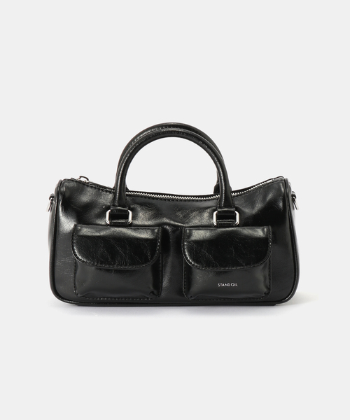 STANDOIL（スタンドオイル）の「STAND OIL CHUBBY HALF BAG（ショルダーバッグ・レディース・ブラウン/ブラック/チャコールグレー・FREE）」の2枚目の写真