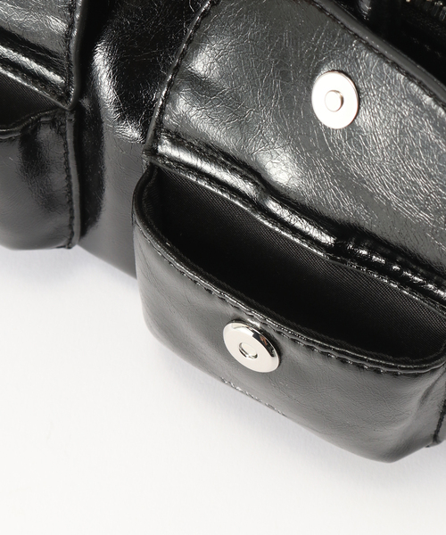 STANDOIL（スタンドオイル）の「STAND OIL CHUBBY HALF BAG（ショルダーバッグ・レディース・ブラウン/ブラック/チャコールグレー・FREE）」の11枚目の写真