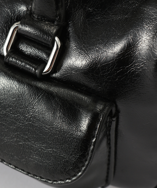 STANDOIL（スタンドオイル）の「STAND OIL CHUBBY HALF BAG（ショルダーバッグ・レディース・ブラウン/ブラック/チャコールグレー・FREE）」の5枚目の写真