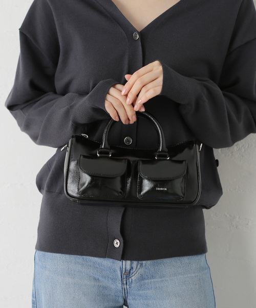 STANDOIL（スタンドオイル）の「STAND OIL CHUBBY HALF BAG（ショルダーバッグ・レディース・ブラウン/ブラック/チャコールグレー・FREE）」の17枚目の写真