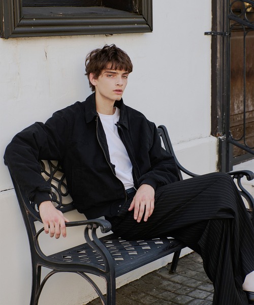 Regen Glanz（レーゲングランツ）の「collar boa blouson/襟ボアブルゾン（ブルゾン・メンズ・ブラック/ブラック系その他/チャコールグレー・SMALL/MEDIUM/LARGE）」の12枚目の写真