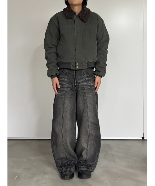 Regen Glanz（レーゲングランツ）の「collar boa blouson/襟ボア