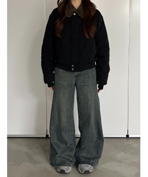 Regen Glanz（レーゲングランツ）の「collar boa blouson/襟ボア