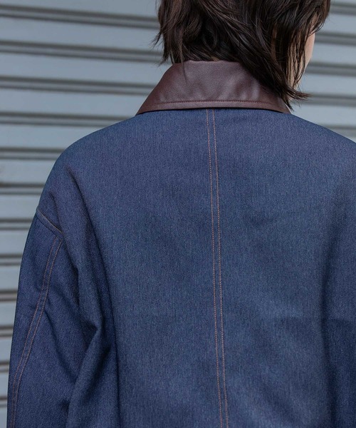 Munich（ミューニック）の「ナノコーデュロイ＆デニム×Octaショートカバーオール（カバーオール・レディース・ブラック/アイボリー/インディゴブルー/グレイッシュベージュ・S/XS）」の19枚目の写真