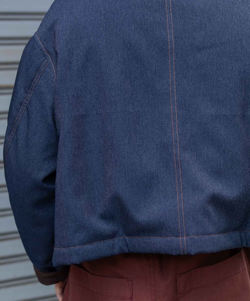 Munich（ミューニック）の「ナノコーデュロイ＆デニム×Octaショートカバーオール（カバーオール・レディース・ブラック/アイボリー/インディゴブルー/グレイッシュベージュ・S/XS）」の20枚目の写真