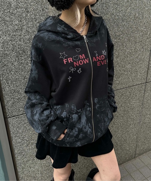 ダートラインストーンパーカー（パーカー）｜sedacle girl