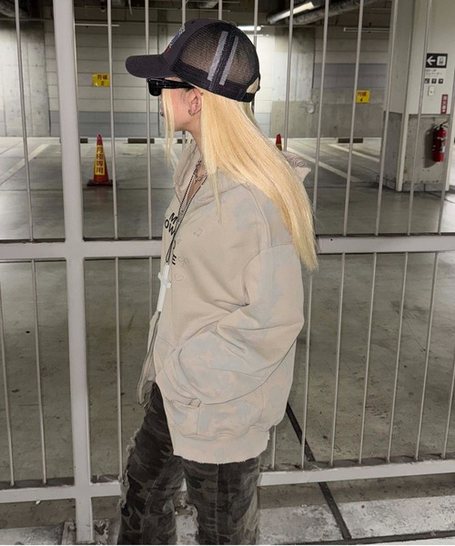 sedacle girl(セダクルガール)の「ダートラインストーンパーカー(パーカー・レディース・ブラック/ベージュ・FREE)」の20枚目の写真