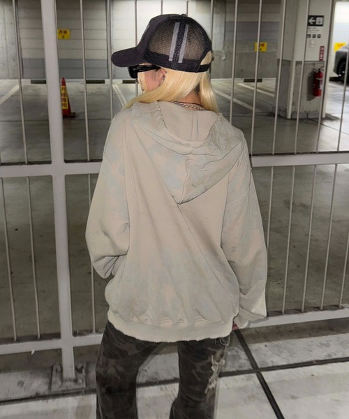 sedacle girl(セダクルガール)の「ダートラインストーンパーカー(パーカー・レディース・ブラック/ベージュ・FREE)」の21枚目の写真