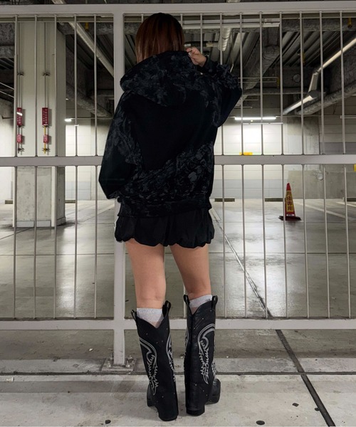 sedacle girl(セダクルガール)の「ダートラインストーンパーカー(パーカー・レディース・ブラック/ベージュ・FREE)」の19枚目の写真