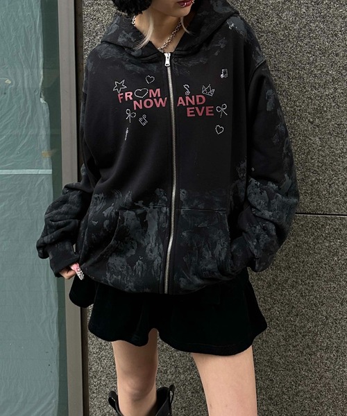 STONE  ブラックパーカー ジップアップライトパーカー | メンズ | 1枚 | 00217-MLZ | ブラック