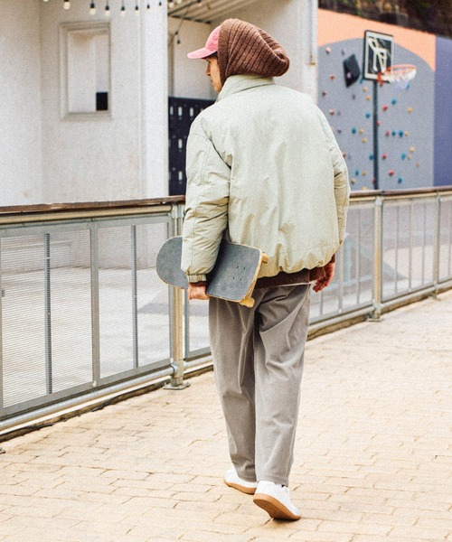 niko and...（ニコアンド）の「ワイドリブニットパーカー（パーカー・メンズ・キャメル/ネイビー・LARGE/MEDIUM）」の7枚目の写真