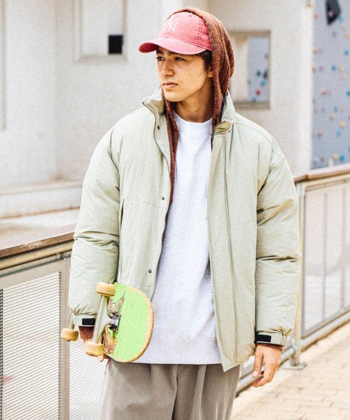 niko and...（ニコアンド）の「ワイドリブニットパーカー（パーカー・メンズ・キャメル/ネイビー・LARGE/MEDIUM）」の9枚目の写真