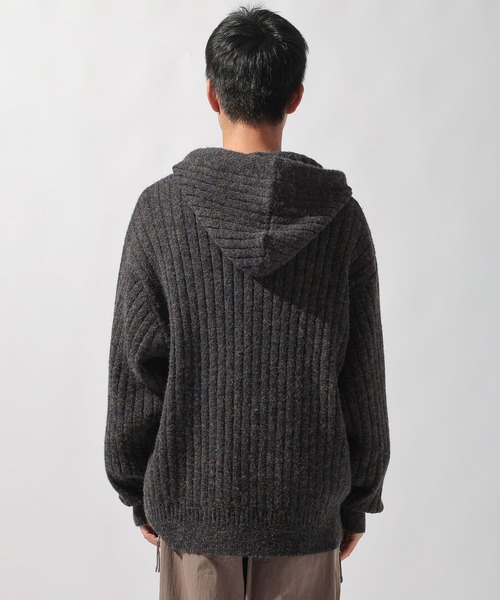 niko and...（ニコアンド）の「ワイドリブニットパーカー（パーカー・メンズ・キャメル/ネイビー・LARGE/MEDIUM）」の19枚目の写真