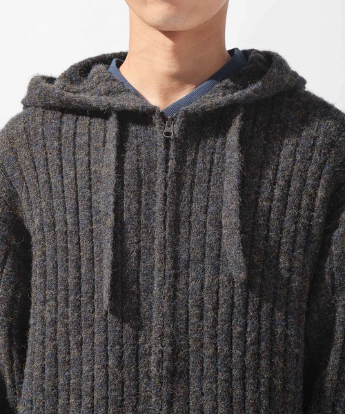 niko and...（ニコアンド）の「ワイドリブニットパーカー（パーカー・メンズ・キャメル/ネイビー・LARGE/MEDIUM）」の20枚目の写真