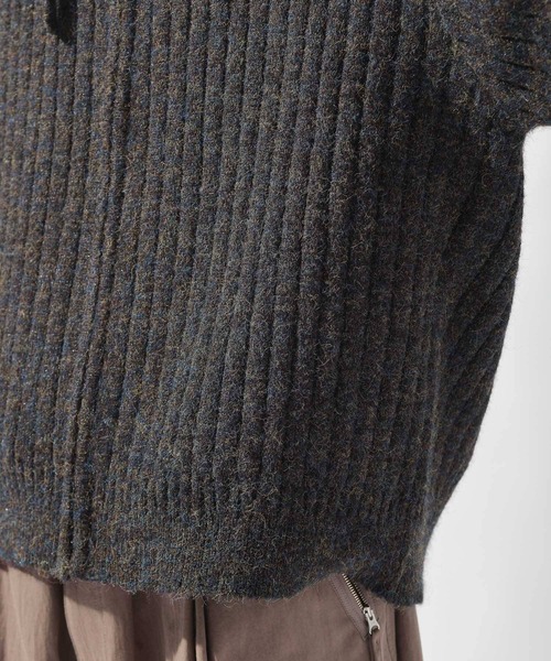 niko and...（ニコアンド）の「ワイドリブニットパーカー（パーカー・メンズ・キャメル/ネイビー・LARGE/MEDIUM）」の22枚目の写真