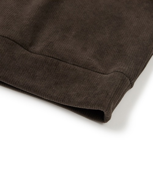 Snow Peak(スノーピーク)の「Snow Peak / Corduroy Wmn's Half Zip Sweatshirt コーデュロイ ウィメンズ ハーフジップ スウェットシャツ 海外限定(スウェット・レディース・ライトベージュ/ブラウン・S/M/L)」の8枚目の写真