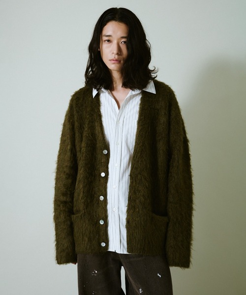 モヘアタッチスーパーシャギーカーディガン mohair touch super shaggy cardigan / モヘアタッチスーパーシャギー