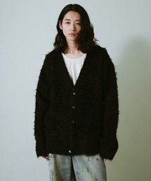 Camphor wood(Jt@[Ebh)mohair touch super shaggy cardigan / wA^b`X[p[VM[J[fBK(J[fBK/{)