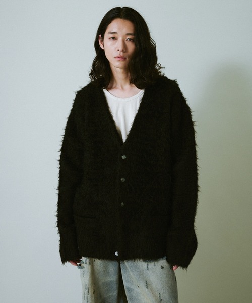 モヘアタッチスーパーシャギーカーディガン mohair touch super shaggy cardigan / モヘアタッチスーパーシャギー