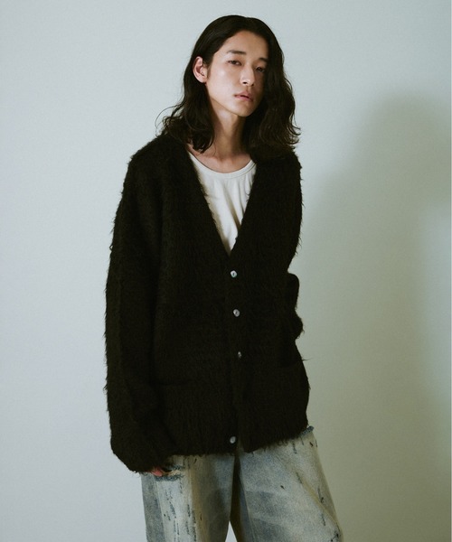 モヘアタッチスーパーシャギーカーディガン mohair touch super shaggy cardigan / モヘアタッチスーパーシャギー