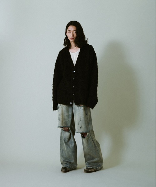 モヘアタッチスーパーシャギーカーディガン mohair touch super shaggy cardigan / モヘアタッチスーパーシャギー