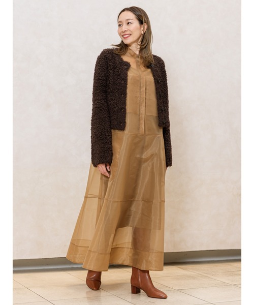 Banana Republic(バナナリパブリック)の「カーリー メリノブレンド カーディガン(カーディガン/ボレロ・レディース・ブラウン/チャコールグレー・L/M/S/XS)」の3枚目の写真