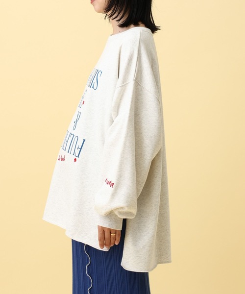 LEPSIM(レプシィム)の「【産前・産後対応】マタニティ/裏毛ロゴ刺繍スウェット 591258(マタニティウェア/グッズ・レディース・チャコールグレー/杢グレー/ベージュ・FREE)」の19枚目の写真